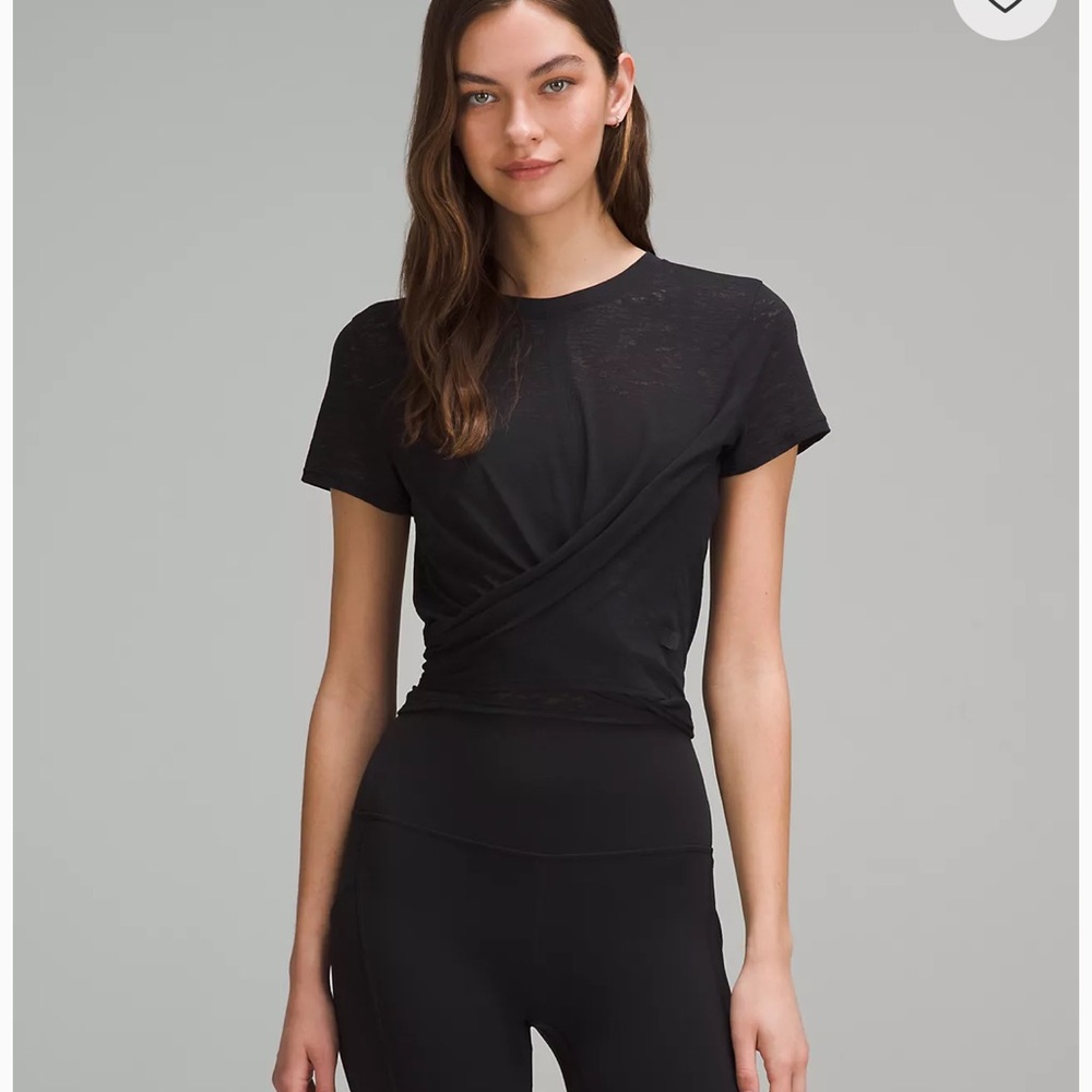 Lululemon tie waist crop top